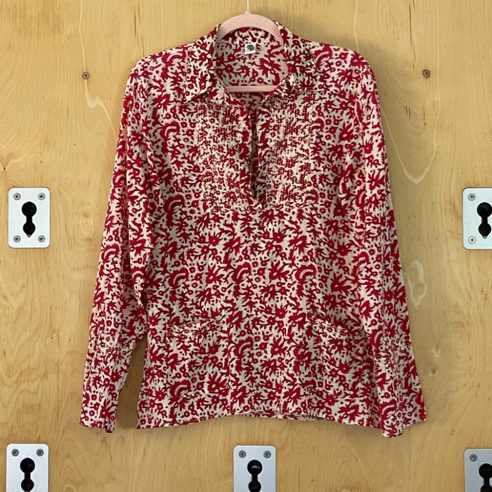 Bohemian Cotton Batik Top